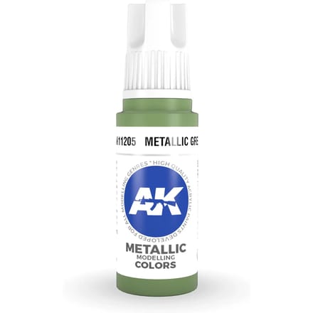 Metallic Green Acrylic Modelling Color - 17ml - AK-11205