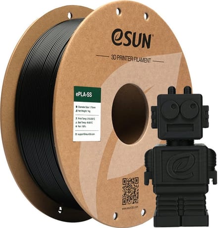 eSun ePLA-SS Zwart SuperSpeed / Black 1 kg - 1.75mm - 3D printer filament