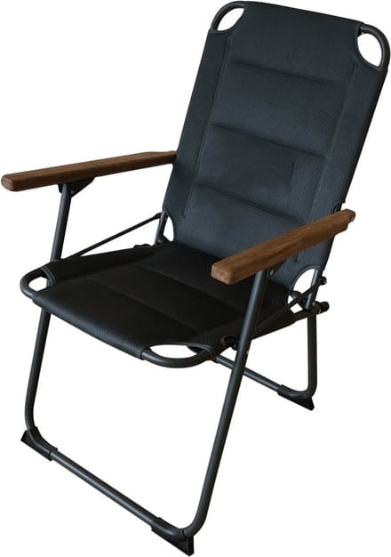 Campingstoel Ocana 3D tuinstoel - Stoel Klapstoel Opvouwstoel Aluminium Hout