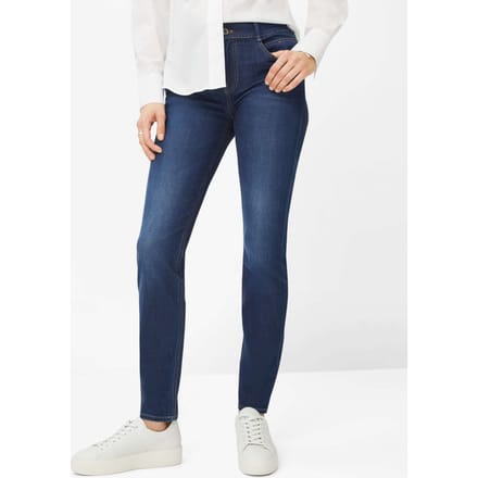 Brax Dames Jeans  Style SHAKIRA ocean blue, denim blauw regular, maat 48