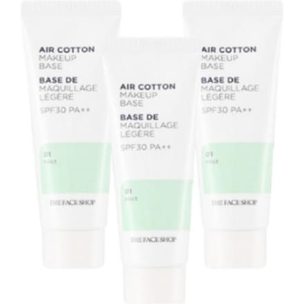 THE FACE SHOP Air Cotton Make-upbasis Mint 35g white