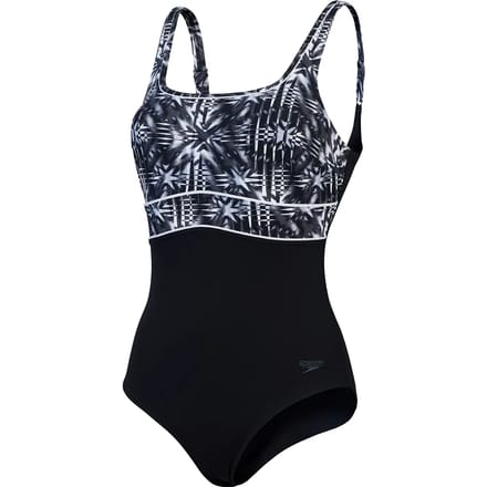 Dames zwempak uit 1 stuk Speedo Print Contour Eclipse