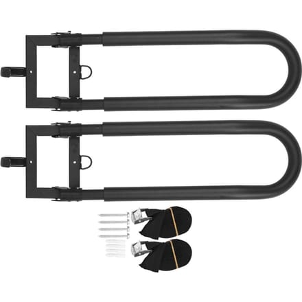 Support Mural Rack Présentoir Pliable Haut et Bas Support de Rangement pour Kayak Canoë Bateau de Pêche gray