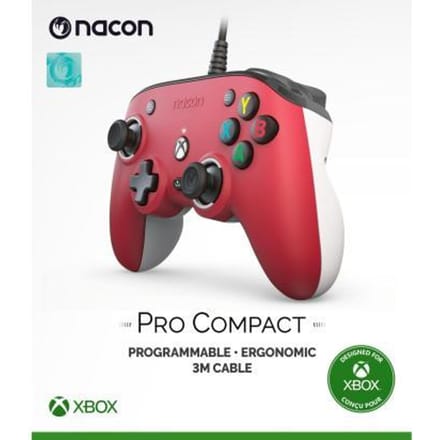 Microsoft Xbox Series X XBOX Series X Nacon Wired Pro Compact Controller Rood