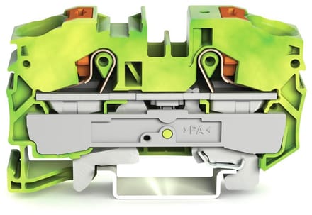 WAGO 2216-1207 Aardklem 12 mm Push-In-klem Groen, Geel 20 stuk(s) Piece