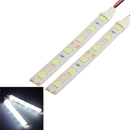 Dailygoody - Waterproof LED Strip Lights - Flexibel - 10 cm - Wit - 12V - 2 Stuks - Geschikt voor Motorboot