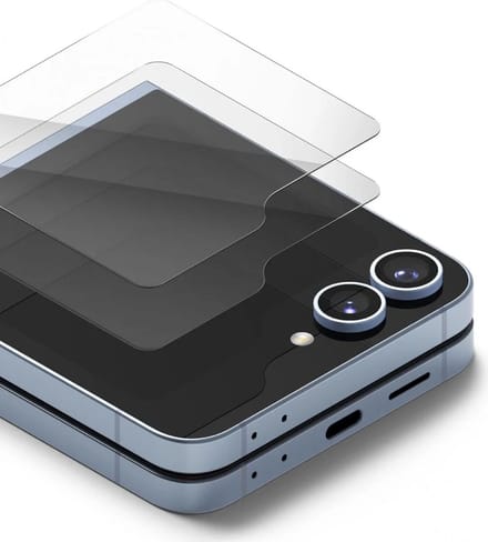 Ringke Cover Display Geschikt voor Samsung Galaxy Z Flip 6 - 9H Tempered Glass Screen Protector (2-Pack)