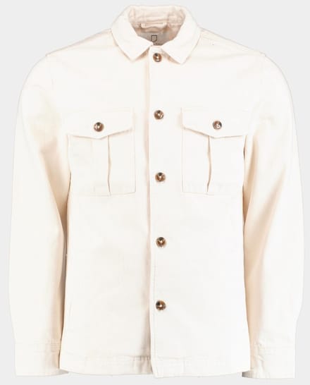 Born With Appetite Overshirt Beige Owen Shirtjacket 25114OW80/150 off-white