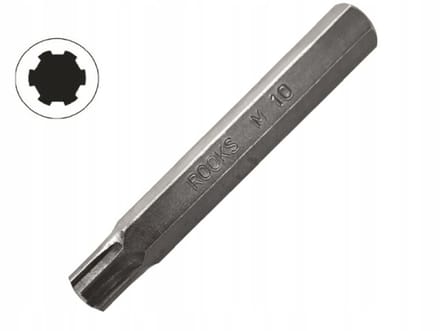 Rooks Ribe Bit M6 x 75mm, 3/8", 20 Stuks, S2 Staal