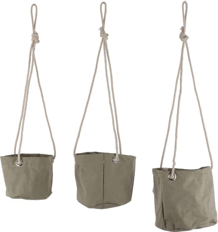 Mica Decorations Pot Flexi Hangend 17 X 18 Cm Groen 3 Stuks