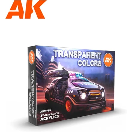 AK-Interactive Transparent Colors 3rd Generation Set - AK-11758