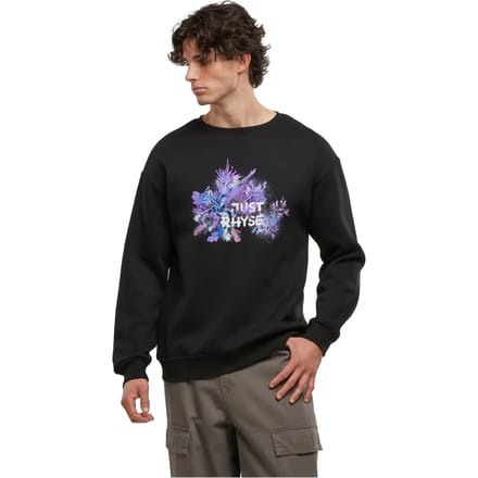 Just Rhyse - Firework Sweater/trui - L - Zwart/Paars