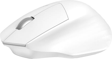 Ergonomische Draadloze Muis met Stille Kliks - Bluetooth V5.0 + USB Dongle - Wit