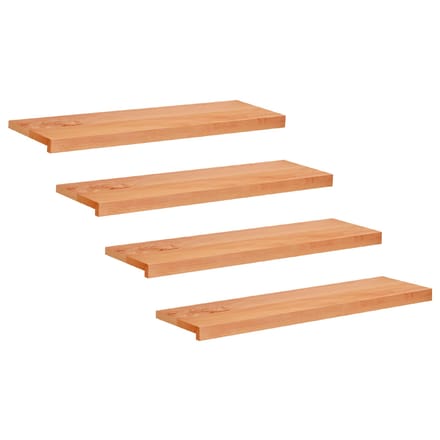 vidaXL - Traplopers - 4 - st - 90 - x - 25 - x - 2 - cm - Lak - Massief - beukenhout