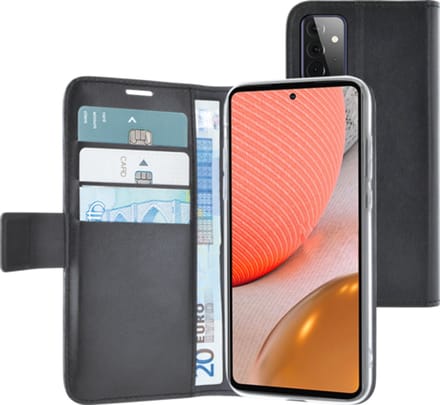 Azuri - walletcase - zwart - voor Samsung Galaxy A72