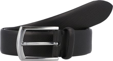 LLOYD Leren Riem Leather Belt 3.5 W90 Black Zwart