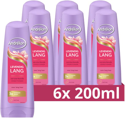 Andrélon - Conditioner - Levendig Lang - 6 x 200 ml