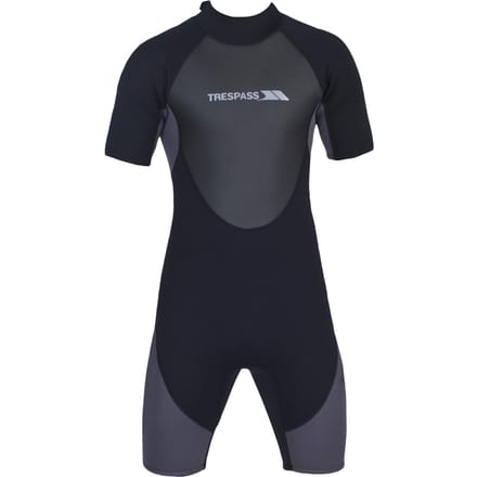 Trespass Scuba Heren Kort Wetsuit (Zwart)
