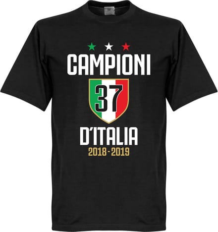 Campioni D'Italia 37 T-Shirt - Zwart - 5XL