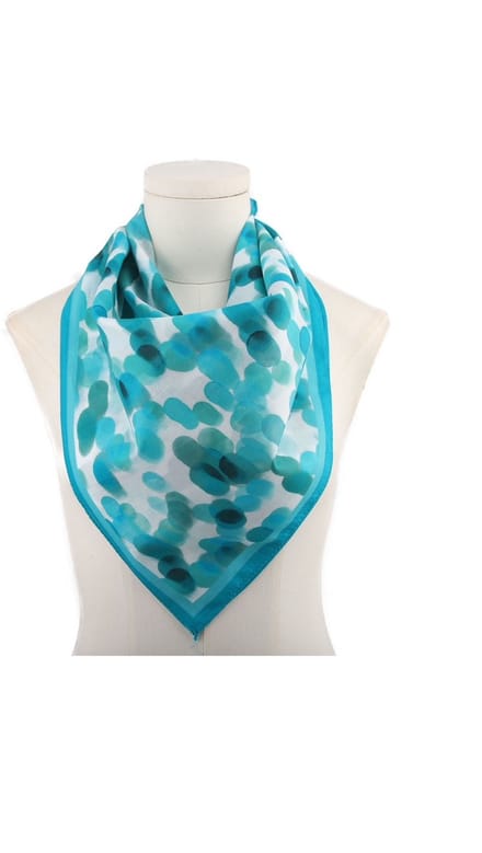 Bijoutheek Sjaal (Fashion) Aqua dots Groen