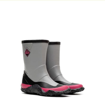Muck Boot Forager Kid's | Grijs/Roze - Regenlaarzen - Maat 27 -