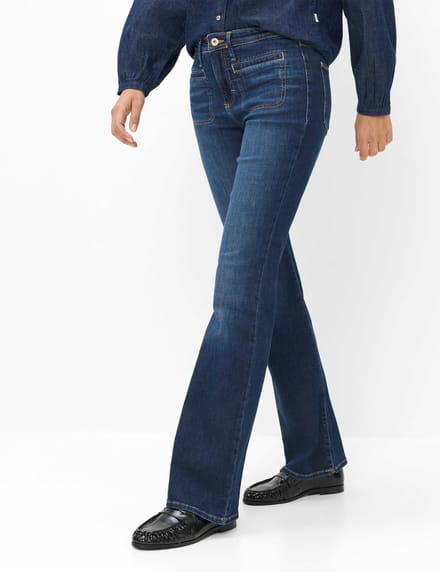 Brax Dames Jeans  Style SHAKIRA USED REGULAR BLUE, denim blauw regular, maat 40K