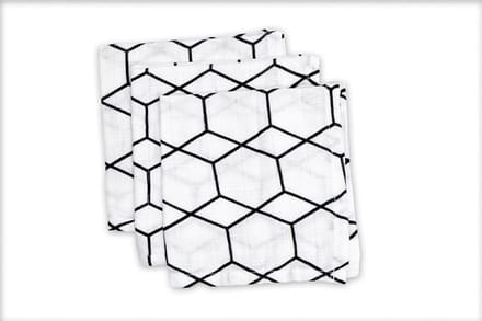 Hydrofiel washandje GRID (3 stuks)