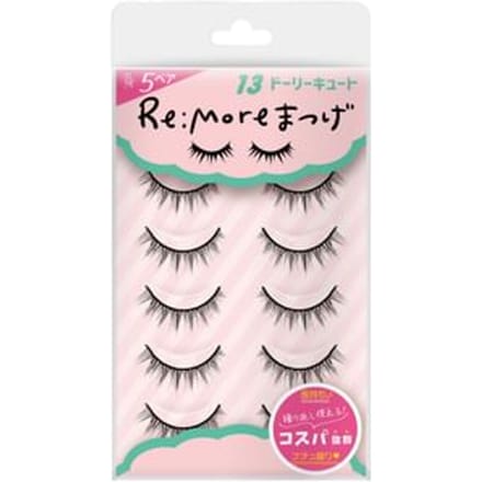 BN - Re:More False Eyelashes 13 Cute - 5 pairs