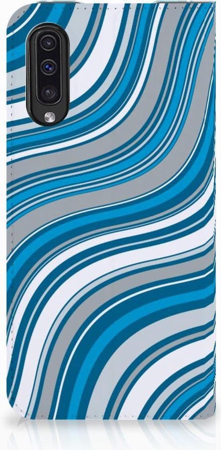 Samsung Galaxy A50 Hoesje met Magneet Waves Blue