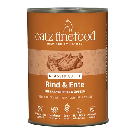 6x400g Rund & Eend catz finefood Kattenvoer nat