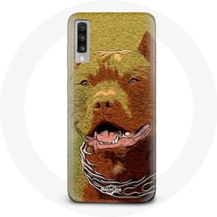 Hoesje voor Samsung Galaxy A70 American Pitbull Terrier