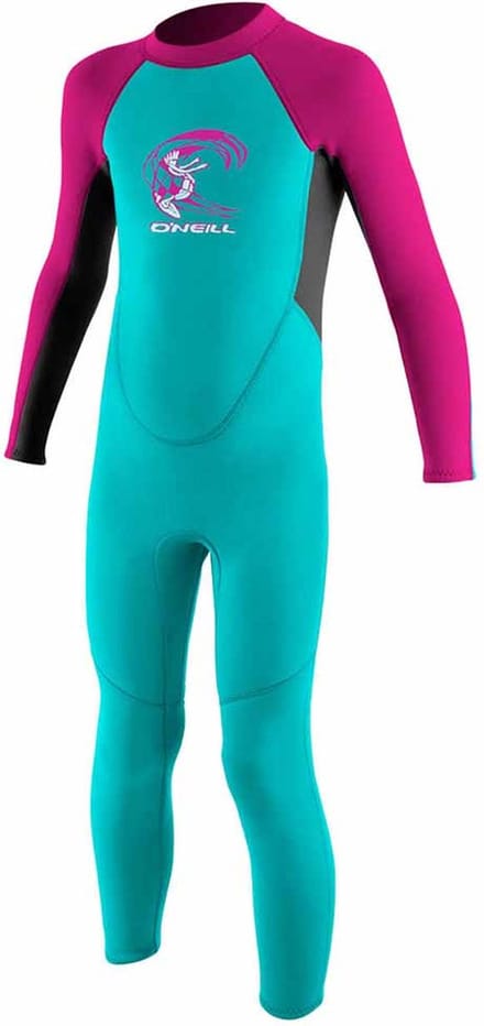 2025 O'Neill Peuter Reactor 2mm Rug Ritssluiting Wetsuit - Aqua /