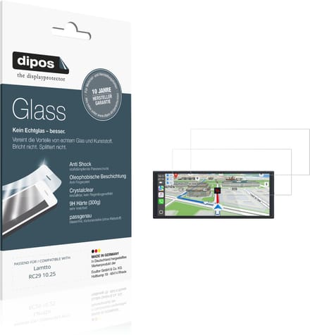 dipos – 2x Pantserfolie geschikt voor Lamtto RC29 10.25 | 9H Screenprotector