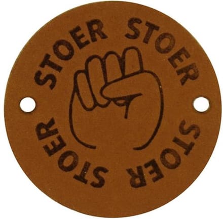 Durable Leren Label – "Stoer" – Duurzaam & Stijlvol (2 stuks)