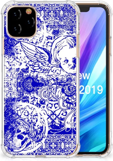 Extreme Case Apple iPhone 11 Pro Angel Skull Blauw