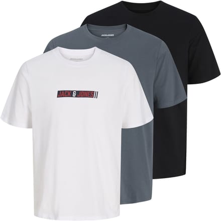 JACK&JONES - JJMUNK TEE SS CREW NECK 3PK MP Heren T-shirt