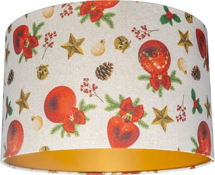 Uniqq Lampenkap met kerst print 40 cm rond – 25 cm hoog