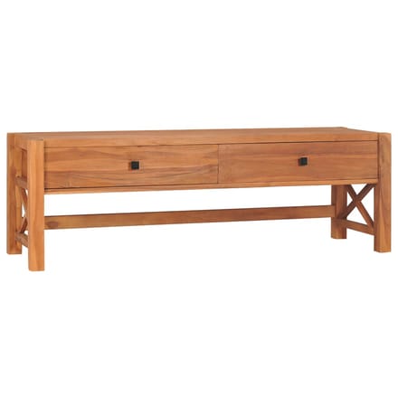 vidaXL - Tv-meubel - 140x40x45 - cm - teakhout