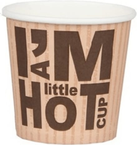 Beker | Karton | I'm a Little Hot Cup | 100ml | 50 stuks
