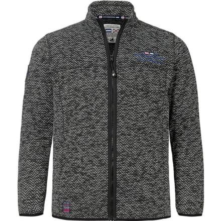 Gebreid fleece vest KOLMUND zwart