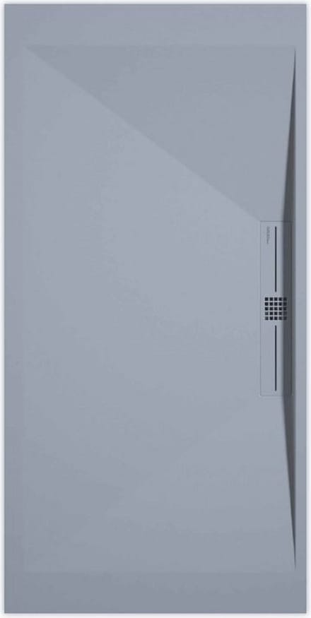 Sanifun douchebak Stone Side Gray Smooth 1600 x 800 P