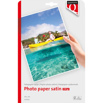 Quantore - Fotopapier - A4 - 225 gram - Mat Satijn - 50 vellen