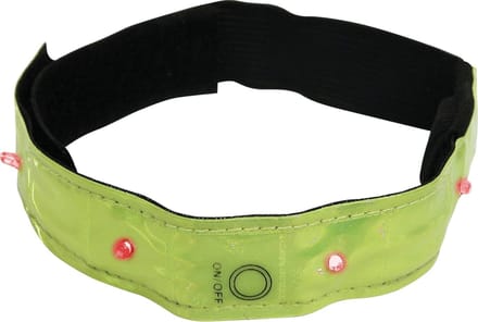 Dresco Reflectie-armband Led 40 Cm Geel