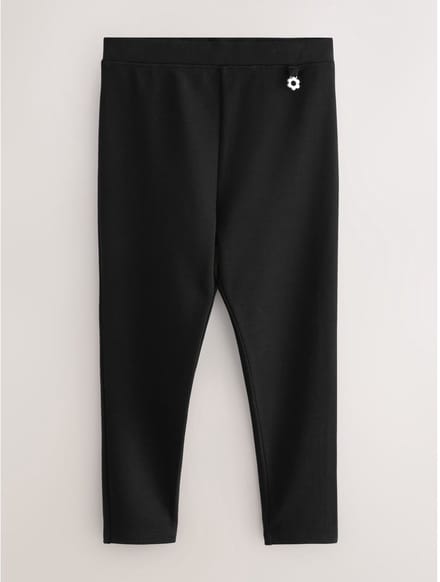 Next - Meisjes - Schoolbroek met hoog aandeel katoen en stretchy, elastische tailleband - Zwart