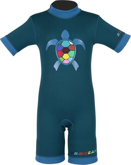Kids shorty schildpad | blauw | 7-9 jaar / 3XS