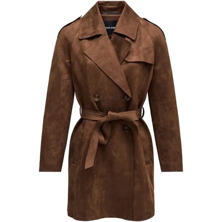 Duurzame Suède Trenchcoat Dames Salsa Jeans