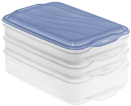 Rotho RONDO Vleeswarendoos 2x0.75L 1x1.35L Horizon Blauw/Transparant