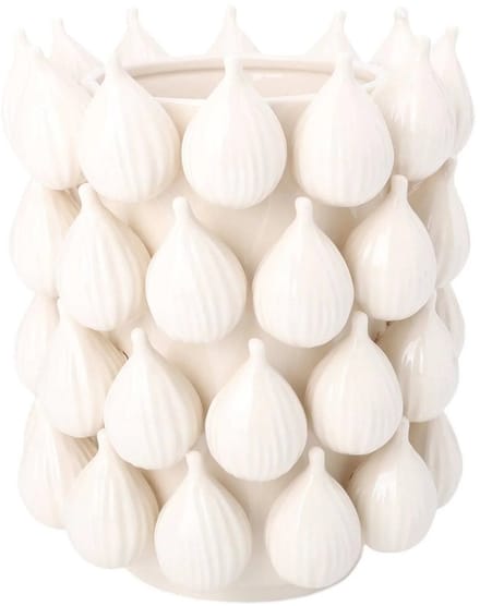 House of Nature Vaas Sabanilla vijg wit 27cm