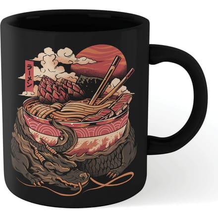Ilustrata Dragon's Ramen Mug - Black