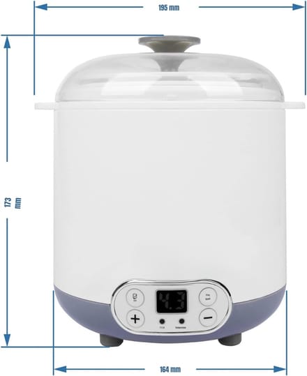 RVV® Yoghurtmaker - Yoghurtmakers - Wit - 17cm x 20cm x 22cm